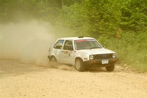 Josh Nykanen / Connor Himes VW GTI on SS3, Woodtick Hollow.