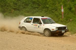 Josh Nykanen / Connor Himes VW GTI on SS3, Woodtick Hollow.