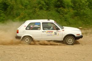 Josh Nykanen / Connor Himes VW GTI on SS3, Woodtick Hollow.