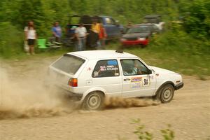 Josh Nykanen / Connor Himes VW GTI on SS3, Woodtick Hollow.