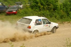 Josh Nykanen / Connor Himes VW GTI on SS3, Woodtick Hollow.