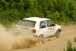 Josh Nykanen / Connor Himes VW GTI on SS3, Woodtick Hollow.