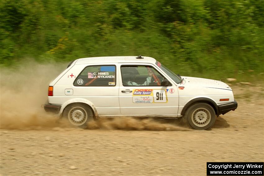 Josh Nykanen / Connor Himes VW GTI on SS3, Woodtick Hollow.