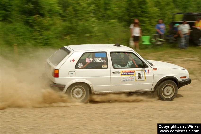 Josh Nykanen / Connor Himes VW GTI on SS3, Woodtick Hollow.