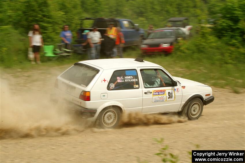 Josh Nykanen / Connor Himes VW GTI on SS3, Woodtick Hollow.