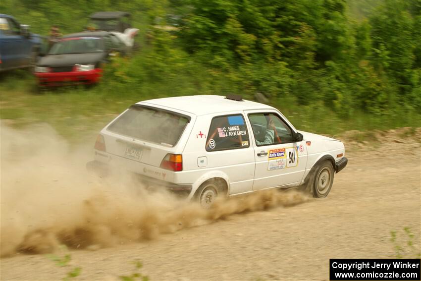 Josh Nykanen / Connor Himes VW GTI on SS3, Woodtick Hollow.