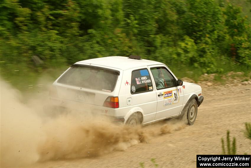 Josh Nykanen / Connor Himes VW GTI on SS3, Woodtick Hollow.