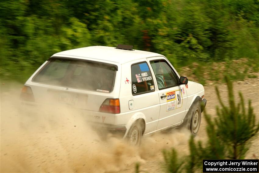 Josh Nykanen / Connor Himes VW GTI on SS3, Woodtick Hollow.