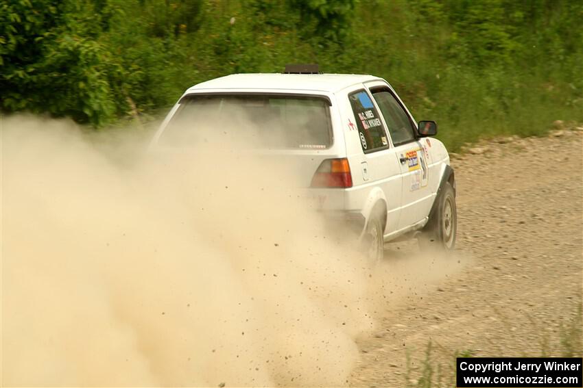 Josh Nykanen / Connor Himes VW GTI on SS3, Woodtick Hollow.