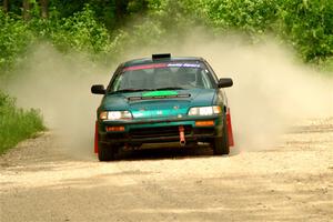 Dan Hutchison / Cray Dumeah Honda CRX Si on SS3, Woodtick Hollow.