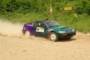 Dan Hutchison / Cray Dumeah Honda CRX Si on SS3, Woodtick Hollow.