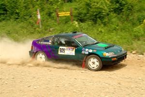 Dan Hutchison / Cray Dumeah Honda CRX Si on SS3, Woodtick Hollow.