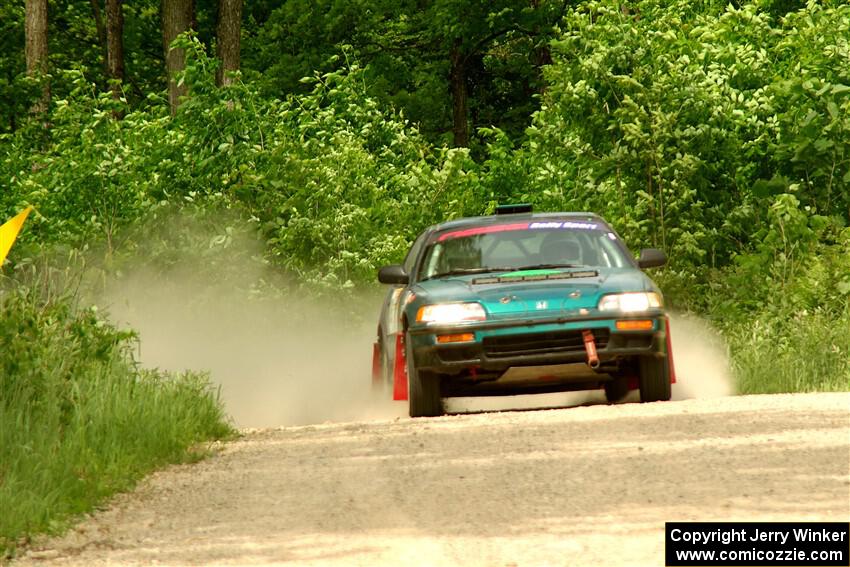 Dan Hutchison / Cray Dumeah Honda CRX Si on SS3, Woodtick Hollow.