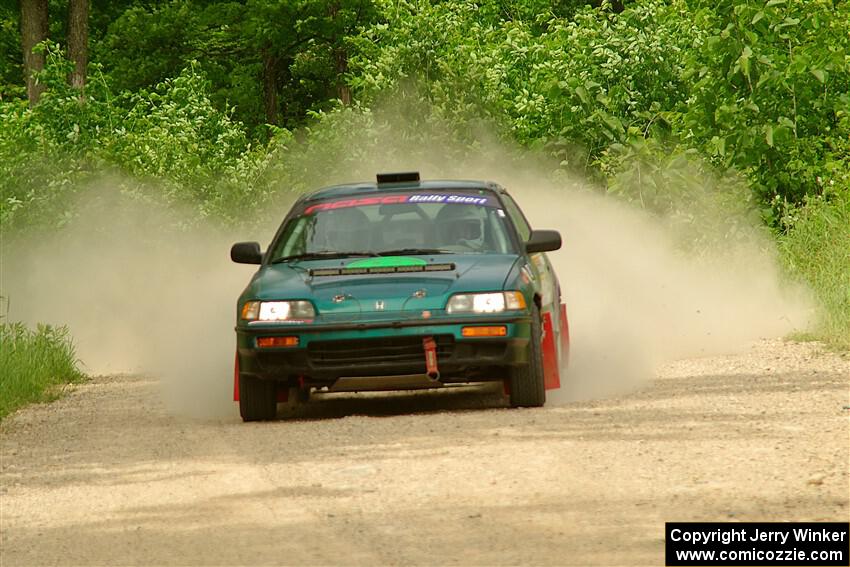 Dan Hutchison / Cray Dumeah Honda CRX Si on SS3, Woodtick Hollow.