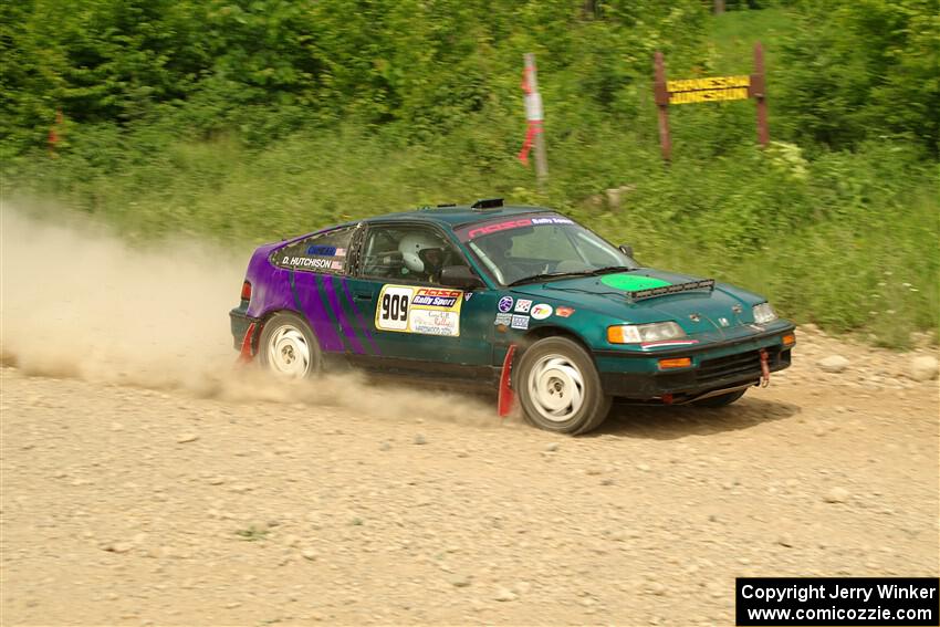 Dan Hutchison / Cray Dumeah Honda CRX Si on SS3, Woodtick Hollow.