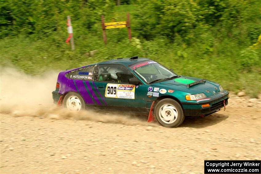 Dan Hutchison / Cray Dumeah Honda CRX Si on SS3, Woodtick Hollow.