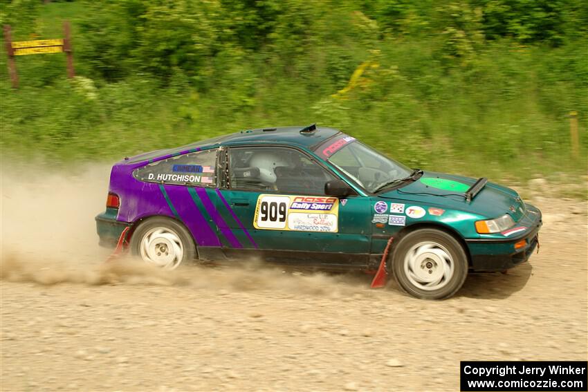 Dan Hutchison / Cray Dumeah Honda CRX Si on SS3, Woodtick Hollow.