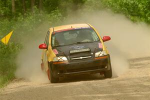 James Walker / Yannis Burnell Chevy Aveo on SS3, Woodtick Hollow.