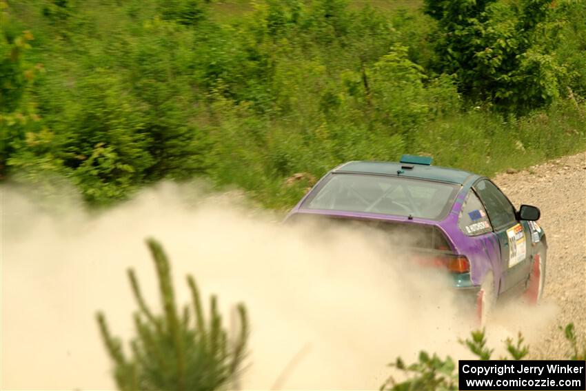 Dan Hutchison / Cray Dumeah Honda CRX Si on SS3, Woodtick Hollow.