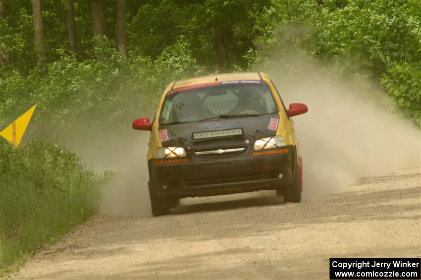 James Walker / Yannis Burnell Chevy Aveo on SS3, Woodtick Hollow.