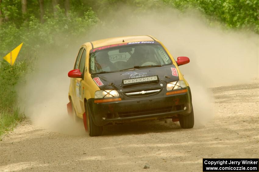 James Walker / Yannis Burnell Chevy Aveo on SS3, Woodtick Hollow.