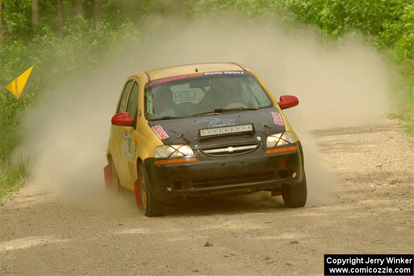 James Walker / Yannis Burnell Chevy Aveo on SS3, Woodtick Hollow.