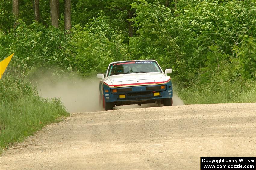 Kris Pfotenhauer / Lynn Hartman Porsche 944 on SS3, Woodtick Hollow.