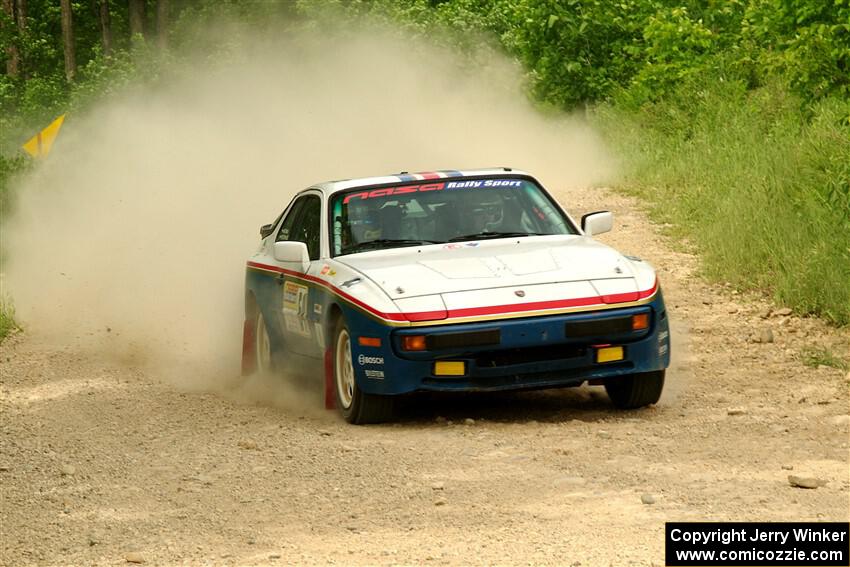 Kris Pfotenhauer / Lynn Hartman Porsche 944 on SS3, Woodtick Hollow.