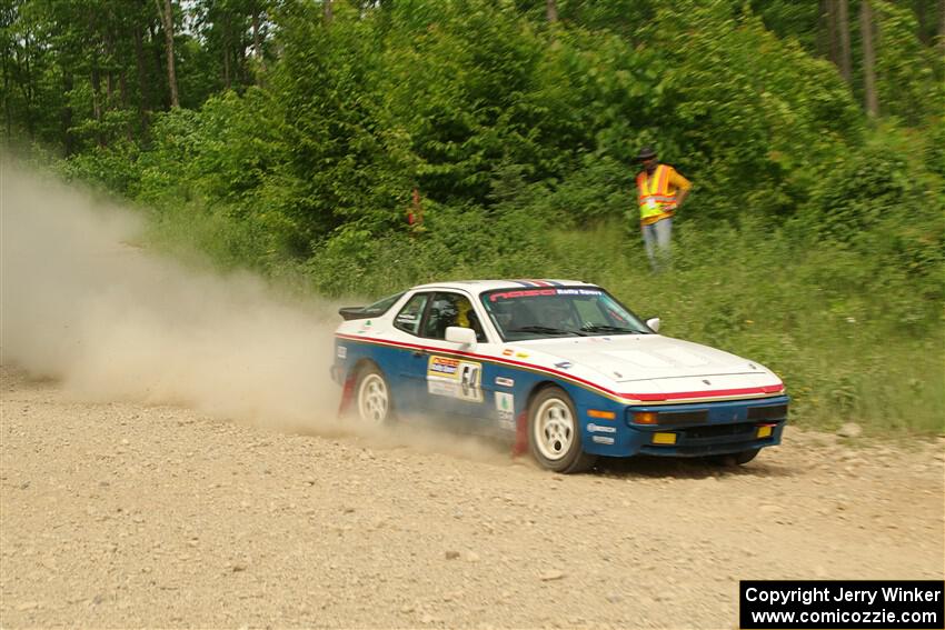 Kris Pfotenhauer / Lynn Hartman Porsche 944 on SS3, Woodtick Hollow.