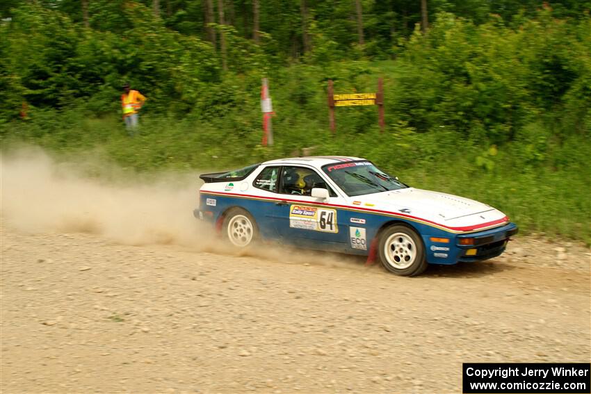 Kris Pfotenhauer / Lynn Hartman Porsche 944 on SS3, Woodtick Hollow.