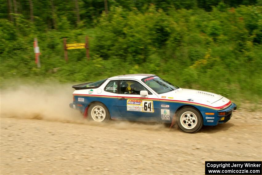 Kris Pfotenhauer / Lynn Hartman Porsche 944 on SS3, Woodtick Hollow.