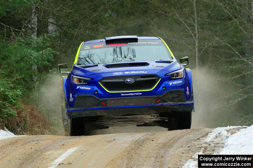 Travis Pastrana / Rhianon Gelsomino Subaru WRX ARA24 on SS7, Hunters-McCormick Lake I.