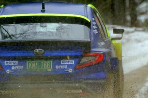 Travis Pastrana / Rhianon Gelsomino Subaru WRX ARA24 on SS7, Hunters-McCormick Lake I.