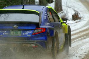 Travis Pastrana / Rhianon Gelsomino Subaru WRX ARA24 on SS7, Hunters-McCormick Lake I.