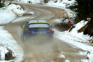 Travis Pastrana / Rhianon Gelsomino Subaru WRX ARA24 on SS7, Hunters-McCormick Lake I.