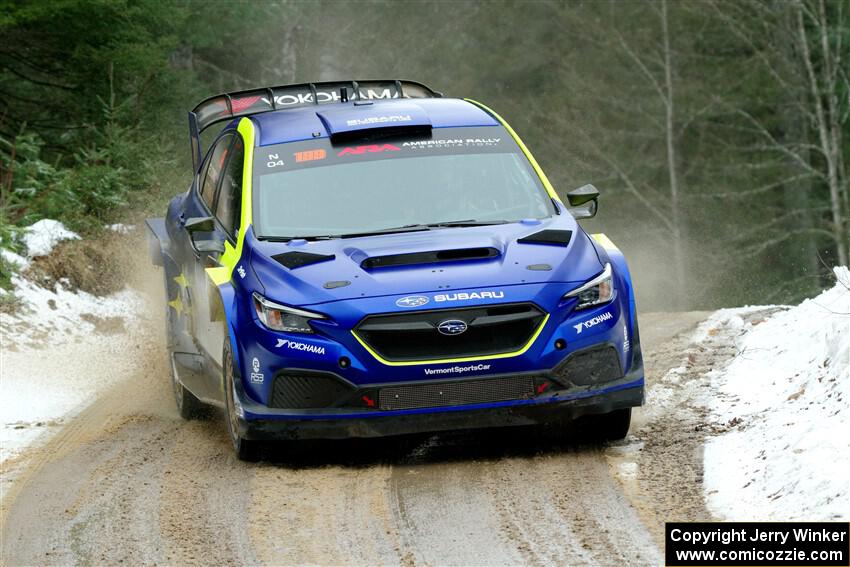 Travis Pastrana / Rhianon Gelsomino Subaru WRX ARA24 on SS7, Hunters-McCormick Lake I.