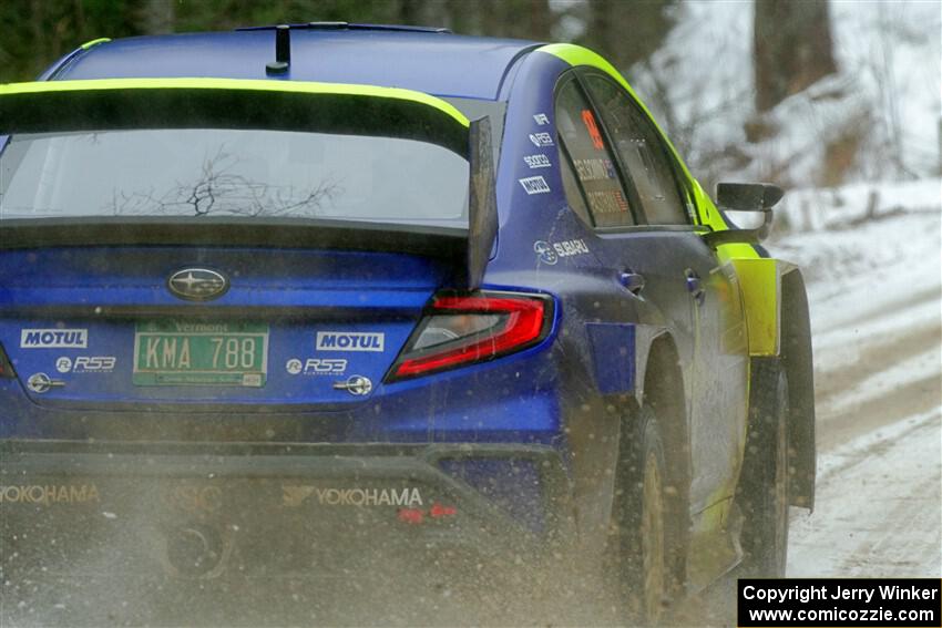 Travis Pastrana / Rhianon Gelsomino Subaru WRX ARA24 on SS7, Hunters-McCormick Lake I.