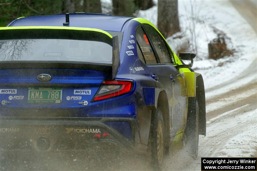 Travis Pastrana / Rhianon Gelsomino Subaru WRX ARA24 on SS7, Hunters-McCormick Lake I.