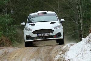 Javier Olivares / K.J. Miller Ford Fiesta Rally3 on SS7, Hunters-McCormick Lake I.