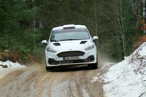 Javier Olivares / K.J. Miller Ford Fiesta Rally3 on SS7, Hunters-McCormick Lake I.