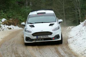 Javier Olivares / K.J. Miller Ford Fiesta Rally3 on SS7, Hunters-McCormick Lake I.