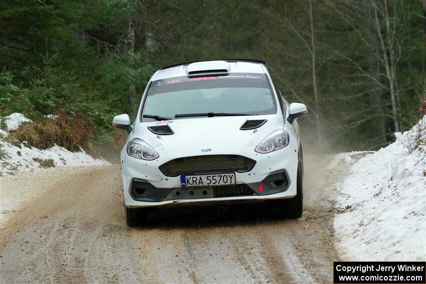 Javier Olivares / K.J. Miller Ford Fiesta Rally3 on SS7, Hunters-McCormick Lake I.