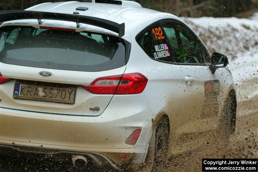 Javier Olivares / K.J. Miller Ford Fiesta Rally3 on SS7, Hunters-McCormick Lake I.