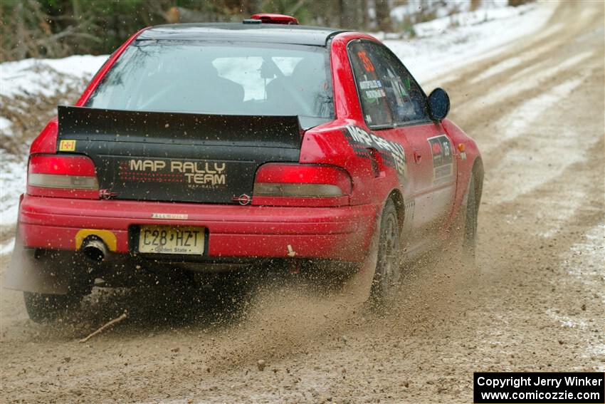 Mark Piatkowski / Aris Mantopoulos Subaru Impreza 2.5RS on SS7, Hunters-McCormick Lake I.