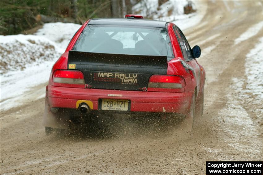 Mark Piatkowski / Aris Mantopoulos Subaru Impreza 2.5RS on SS7, Hunters-McCormick Lake I.