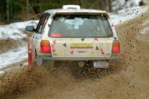 Tayler Hoevenaar / Steven Stewart Subaru Forester on SS7, Hunters-McCormick Lake I.