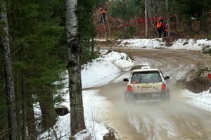 Tayler Hoevenaar / Steven Stewart Subaru Forester on SS7, Hunters-McCormick Lake I.