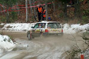 Tayler Hoevenaar / Steven Stewart Subaru Forester on SS7, Hunters-McCormick Lake I.