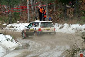 Tayler Hoevenaar / Steven Stewart Subaru Forester on SS7, Hunters-McCormick Lake I.