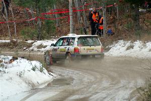 Tayler Hoevenaar / Steven Stewart Subaru Forester on SS7, Hunters-McCormick Lake I.